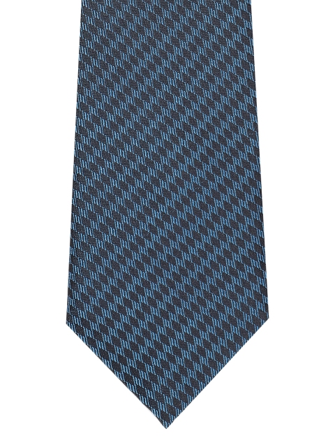 

Louis Philippe Blue Woven Design Broad Tie