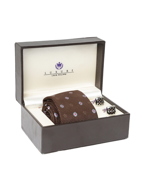 

Louis Philippe Luxure Men Brown Accessory Gift Set