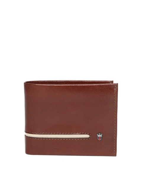

Louis Philippe Men Brown Solid Genuine Leather Two Fold Wallet
