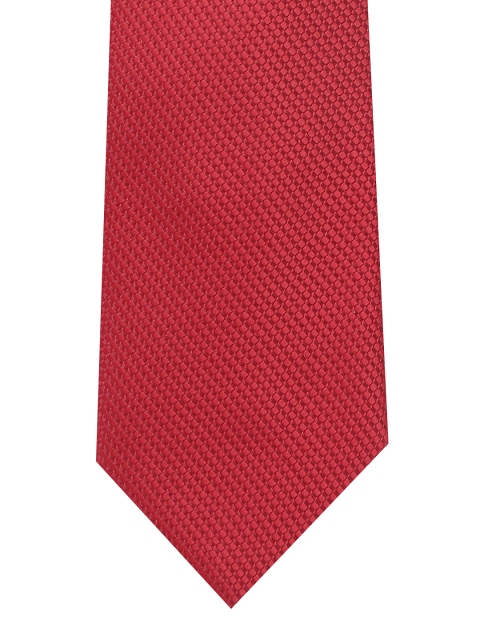 

Louis Philippe Red Self-Checked Broad Tie