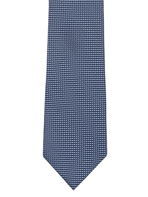 

Louis Philippe Blue Woven Design Broad Tie