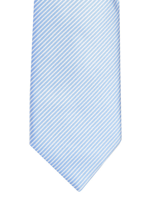 

Louis Philippe Blue & White Striped Broad Tie
