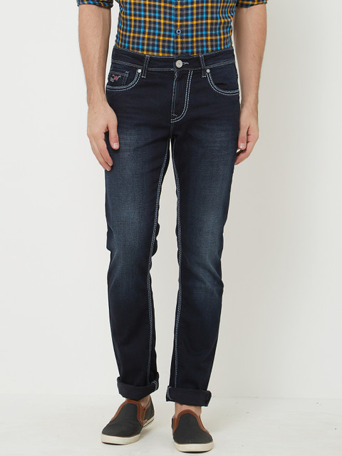 

Lawman pg3 Men Navy Blue Slim Fit Mid-Rise Clean Look Jeans