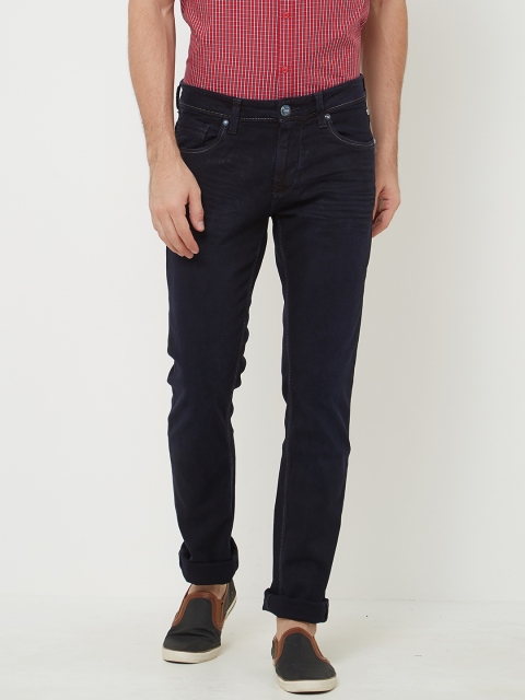 

Lawman pg3 Men Navy Blue Slim Fit Mid-Rise Clean Look Jeans
