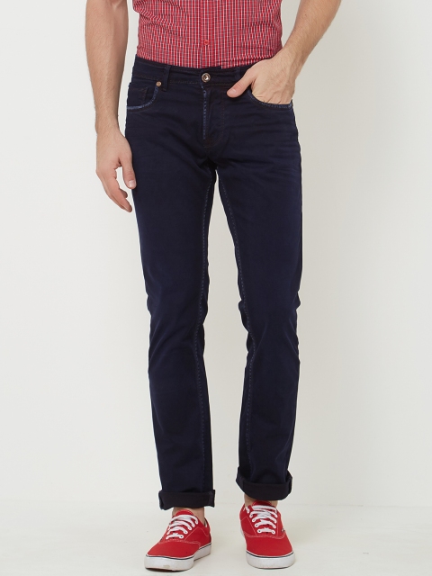 

Lawman pg3 Men Navy Blue Slim Fit Mid-Rise Clean Look Jeans