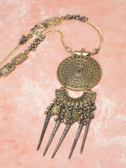 

DIVA WALK Gold-Toned Brass Handcrafted Necklace