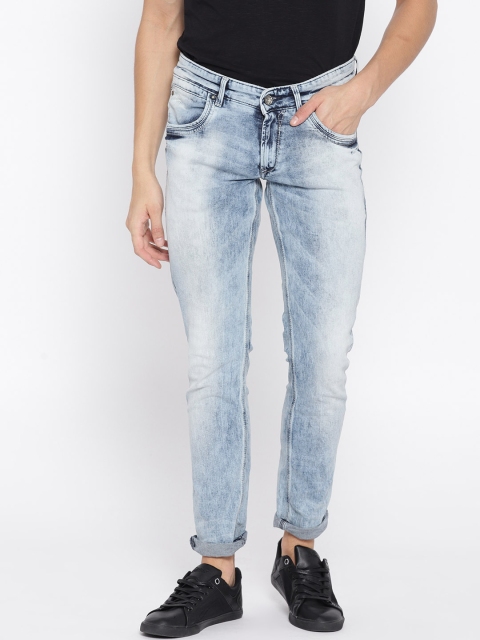 

SPYKAR Men Blue Skinny Fit Low-Rise Clean Look Stretchable Jeans