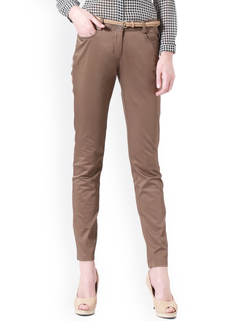 

Allen Solly Woman Women Khaki Regular Fit Solid Chinos