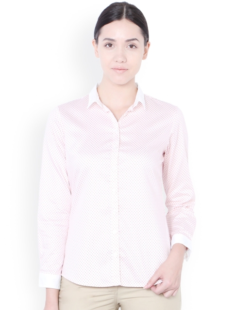 

Allen Solly Woman Women White Regular Fit Printed Formal Shirt