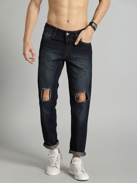 

Roadster Men Blue Slim Fit Mid-Rise Mildly Distressed Jeans