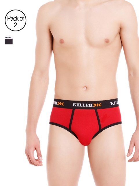 

Killer Men Pack of 2 Briefs KLBRF-107, Red