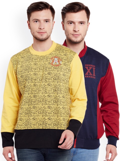

VIMAL JONNEY Men Pack of 2 Sweatshirts, Navy blue
