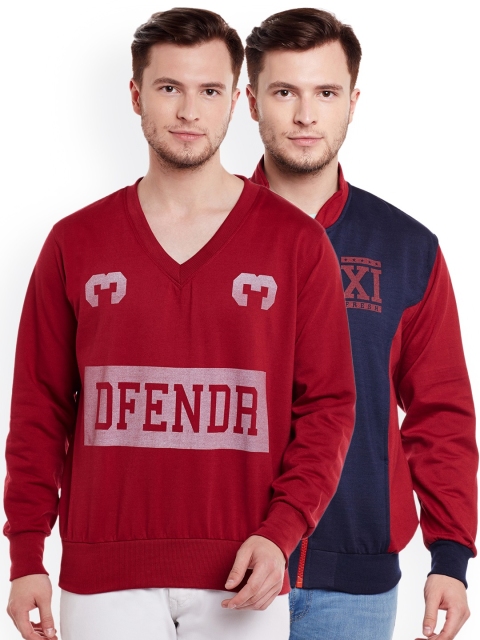 

VIMAL JONNEY Men Pack of 2 Sweatshirts, Navy blue