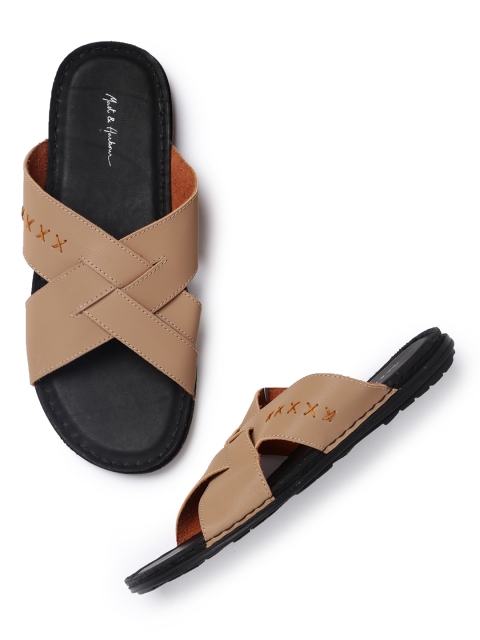 

Mast & Harbour Men Beige Comfort Sandals