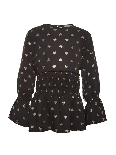 

Oxolloxo Girls Brown Printed Top