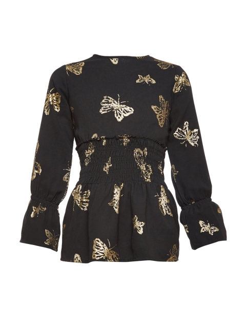 

Oxolloxo Girls Black Printed Top