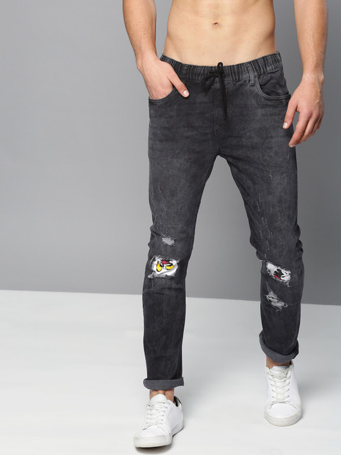 

Kook N Keech Men Navy Blue Slim Fit Mid-Rise Mildly Distressed Stretchable Jeans