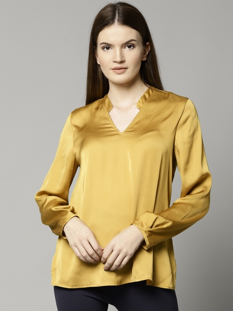 

Marks & Spencer Women Golden Solid Top, Gold