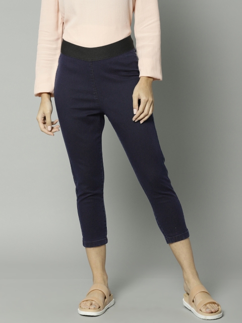 

Marks & Spencer Women Blue Denim Crop Pull On Jeggings