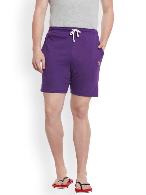 

VIMAL JONNEY Men Purple Solid Lounge Shorts NN1-PURPLE01