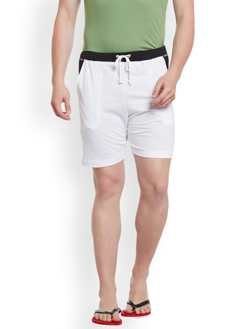 

VIMAL JONNEY Men White Solid Lounge Shorts NN9-WHITE01