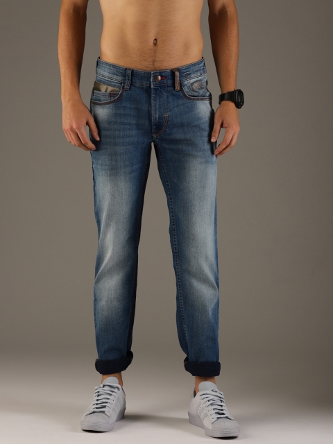 

Flying Machine Men Blue Prince Slim Fit Mid-Rise Clean Look Jeans