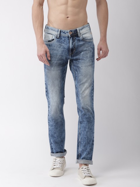 

Flying Machine Men Blue Michael Slim Fit Mid-Rise Clean Look Stretchable Jeans