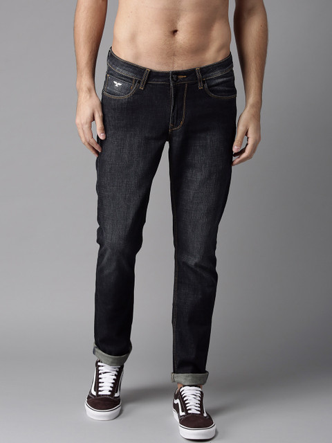 

Flying Machine Men Navy Blue Skinny Fit Mid-Rise Clean Look Stretchable Jeans