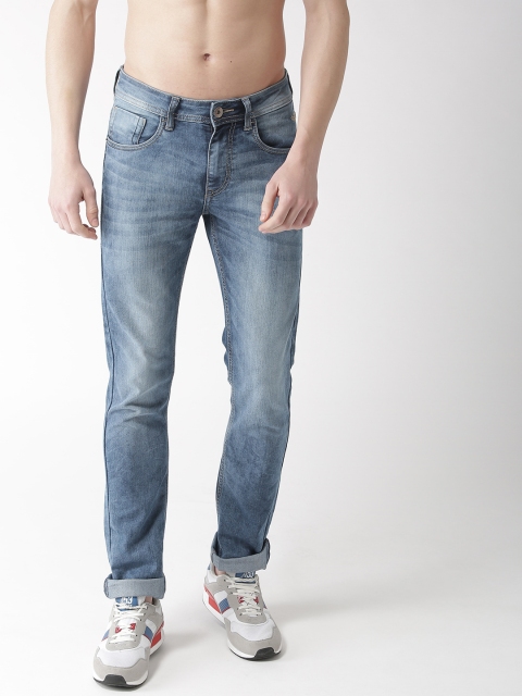 

Flying Machine Men Blue Slim Fit Mid-Rise Clean Look Stretchable Jeans