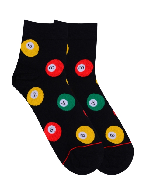

Soxytoes Black Printed Socks