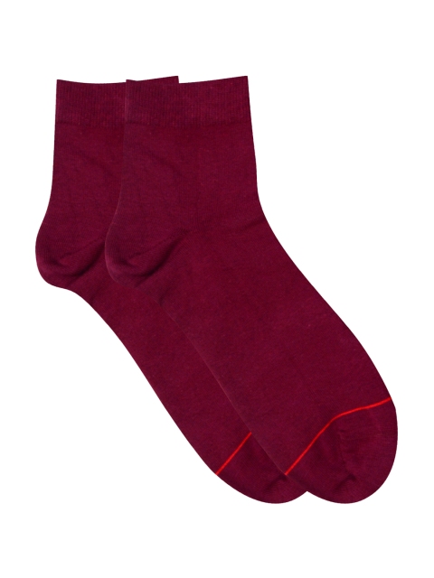 

Soxytoes Men Maroon Solid Socks