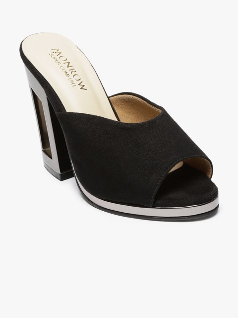

Monrow Women Black Solid Sandals