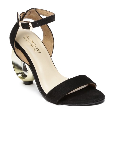 

Monrow Women Black Solid Sandals