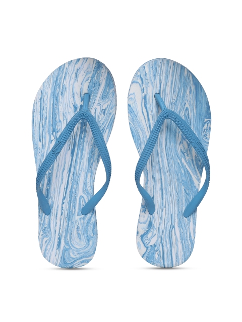 

Puma Women Blue & White Printed Thong Flip-Flops