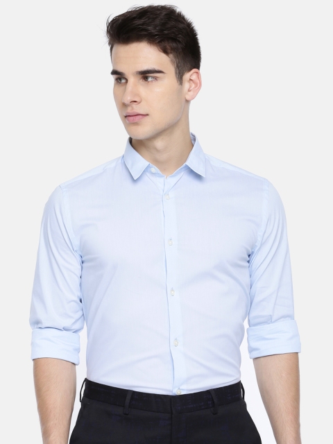 

Jack & Jones Men Blue Slim Fit Solid Formal Shirt
