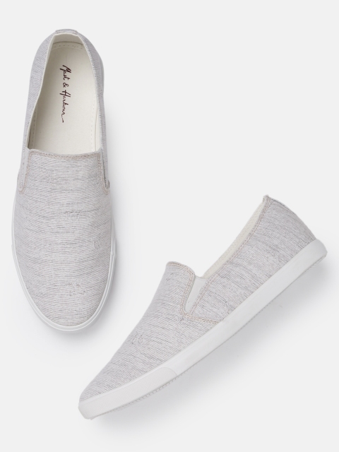 

Mast & Harbour Men Beige Slip-On Sneakers