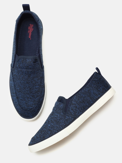 

Roadster Men Navy Blue Slip-On Sneakers