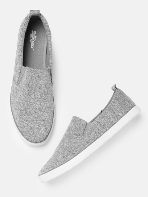 

Roadster Men Grey Slip-on Sneakers