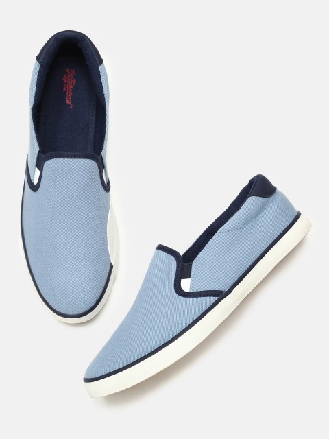 

Roadster Men Blue Slip-On Sneakers
