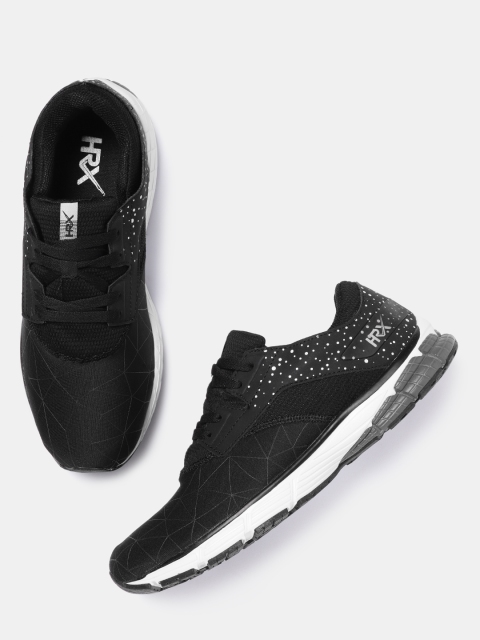 

HRX by Hrithik Roshan Men Black Dash Series Textured Running Shoes