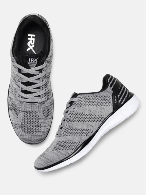 

HRX by Hrithik Roshan Men Grey Knit Run 1.0 Running Shoes