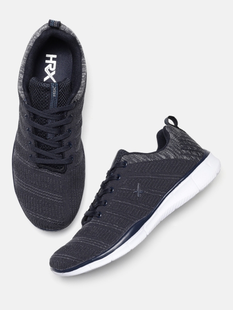 

HRX by Hrithik Roshan Men Navy Blue Knit Run 1.0 Shoes
