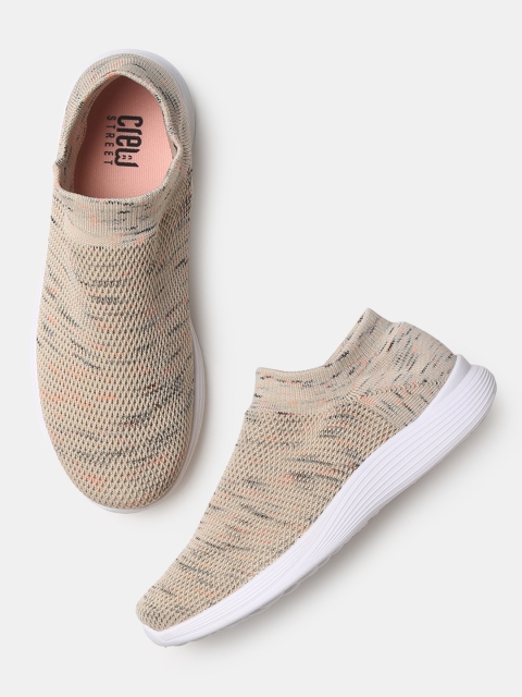 

Crew STREET Women Beige Slip-On Sneakers