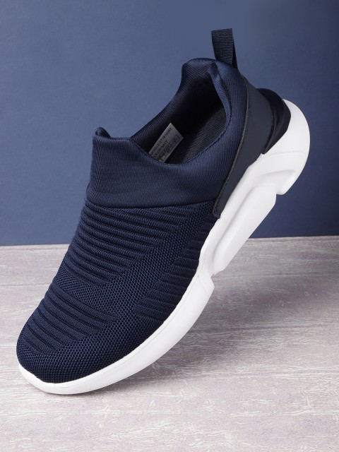 

HRX by Hrithik Roshan Men Navy Blue Slip-On Sneakers