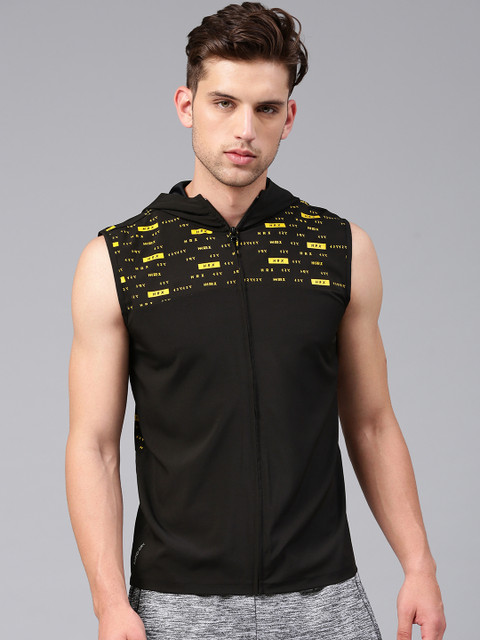 

HRX by Hrithik Roshan Men Black Solid Running Jacket