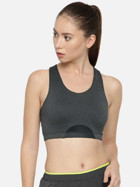 

HRX by Hrithik Roshan Charcoal Grey Solid Rapid dry Medium Support Sports Bra