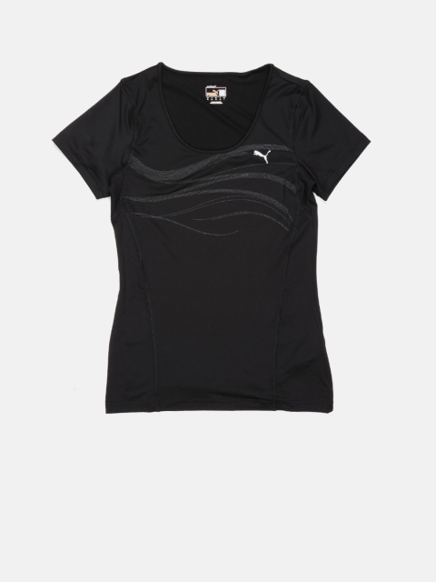 

Puma Women Black Printed T-Shirt