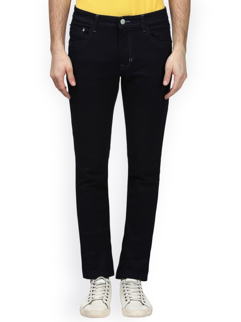 

ColorPlus Men Navy Blue Tapered Fit Mid-Rise Clean Look Jeans