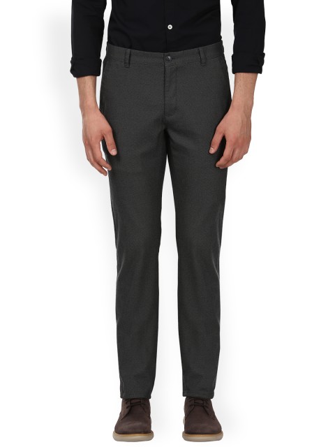 

ColorPlus Men Khaki Regular Fit Solid Chinos, Grey