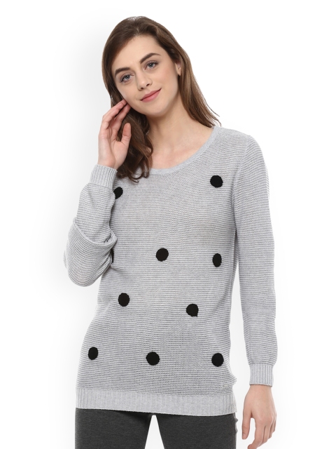 

Allen Solly Woman Women Grey Printed Top